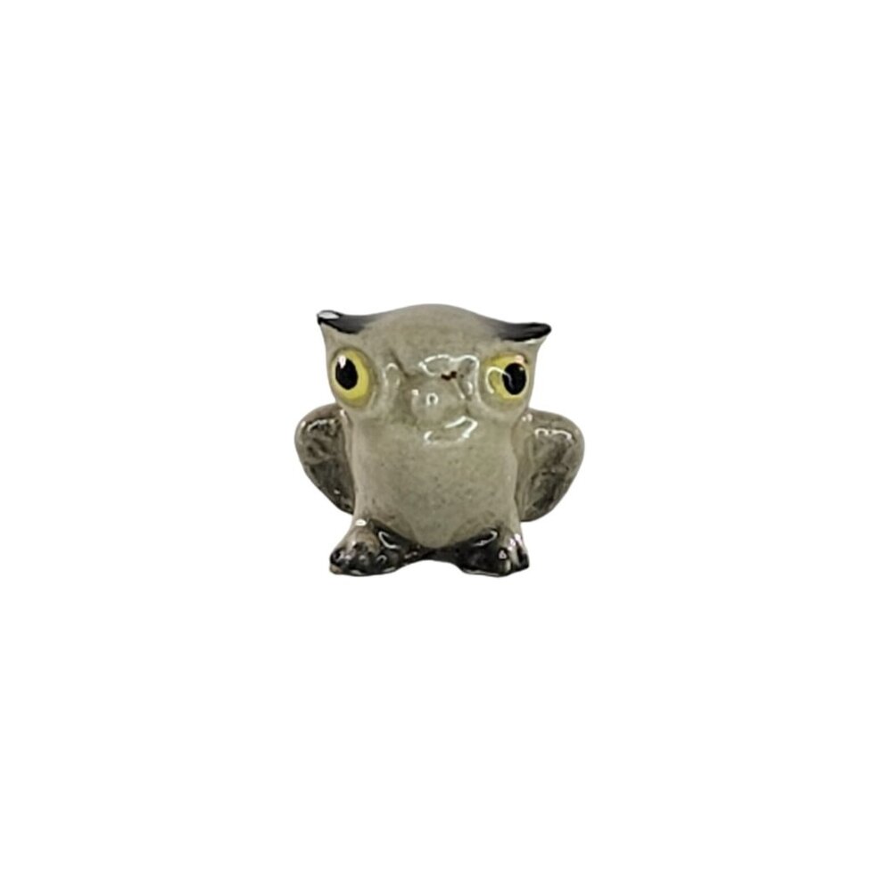 Hagen Renaker Baby Barn Owl Figurine Miniature Porcelain Collectible *Chipped*